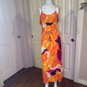 Sweet Storm Orange and Pink Dress